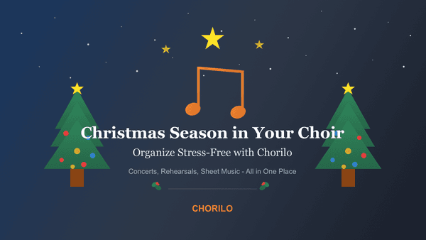 Weihnachtszeit im Chor stressfrei organisieren