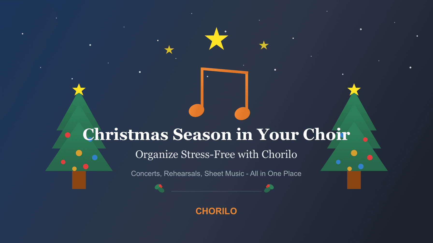 Weihnachtszeit im Chor stressfrei organisieren