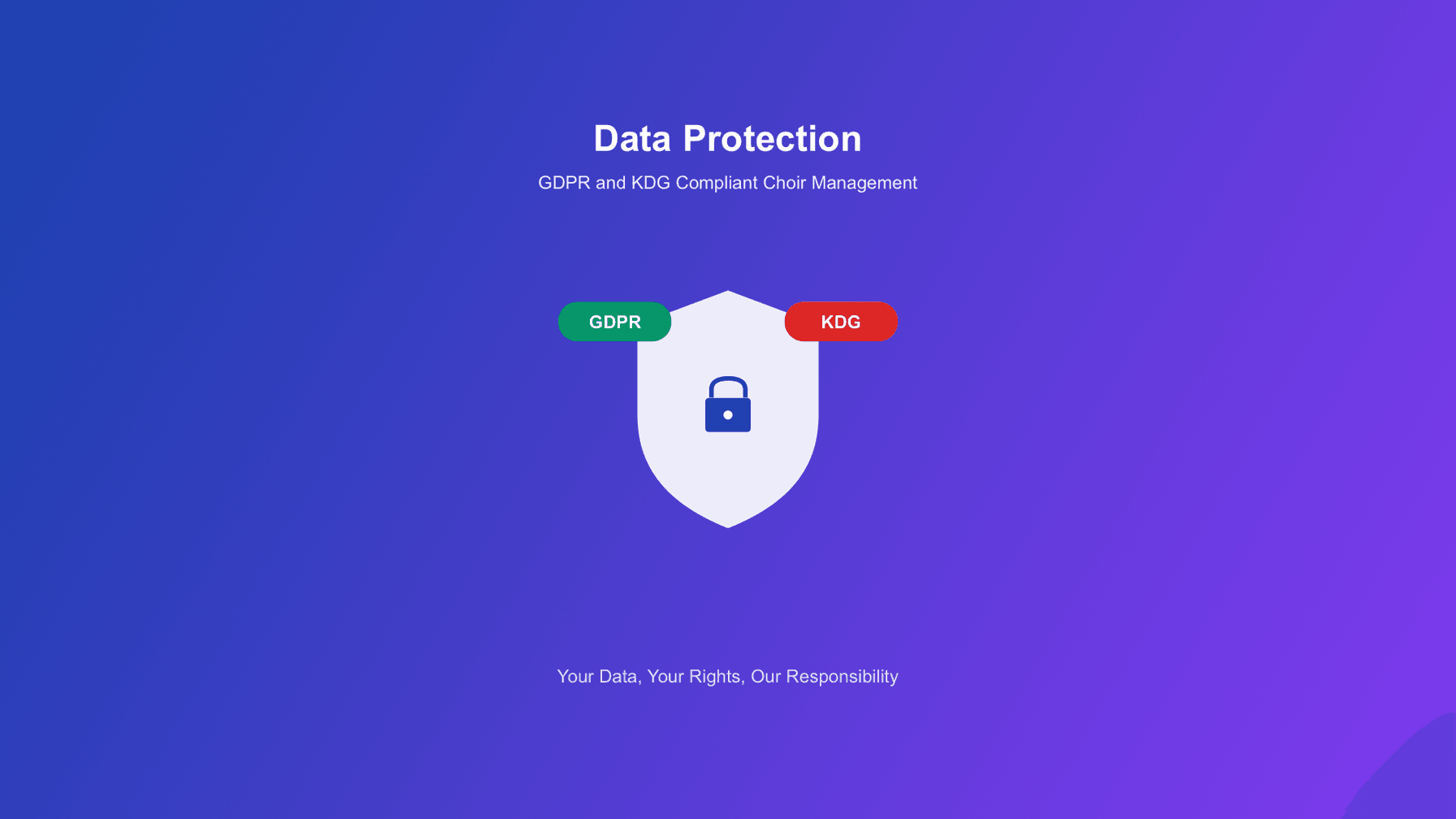 Datenschutz bei Chorilo: DSGVO und KDG Konformität