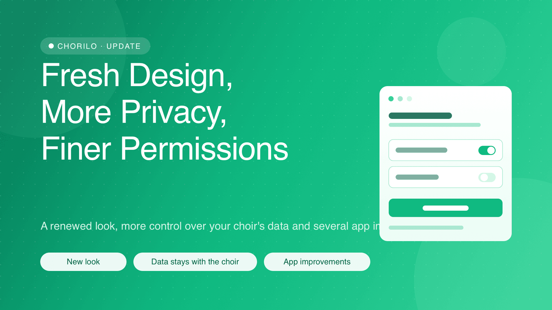 Neues Design, mehr Datenschutz und feinere Rechte