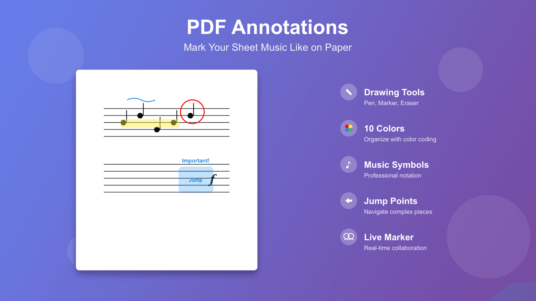 PDF-Annotationen: Noten markieren wie auf Papier