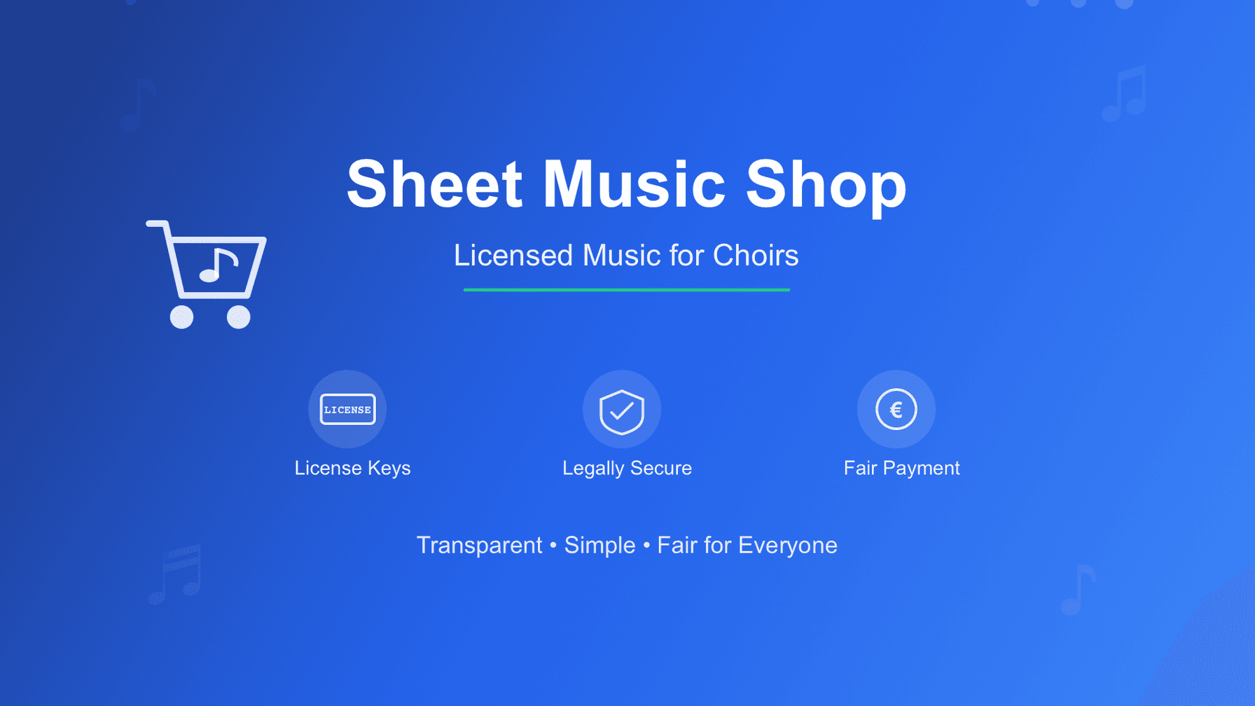 Der Chorilo Notenshop: Lizenzierte Noten für Chöre